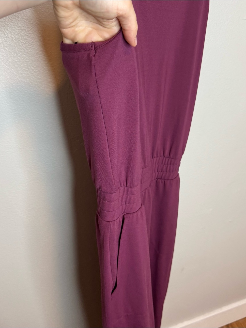 Nike Dri-FIT Training Jumpsuit Purple Magenta Sleeveless - Picture 6 of 15